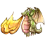 Fire Dragon Icon 64x64 png